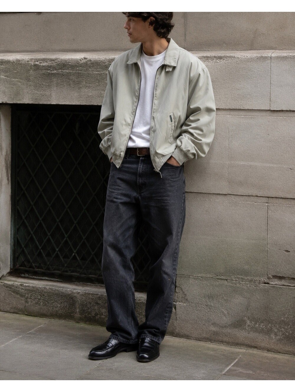 Weatherproof Light Sage Harrington Jacket | Minimalist Bomber | Men’s L